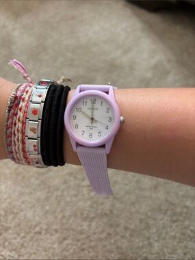 Lavender Silicone Strap Watch